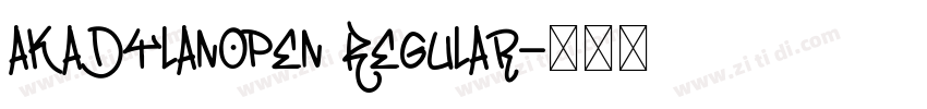 akaDylanOpen Regular字体转换